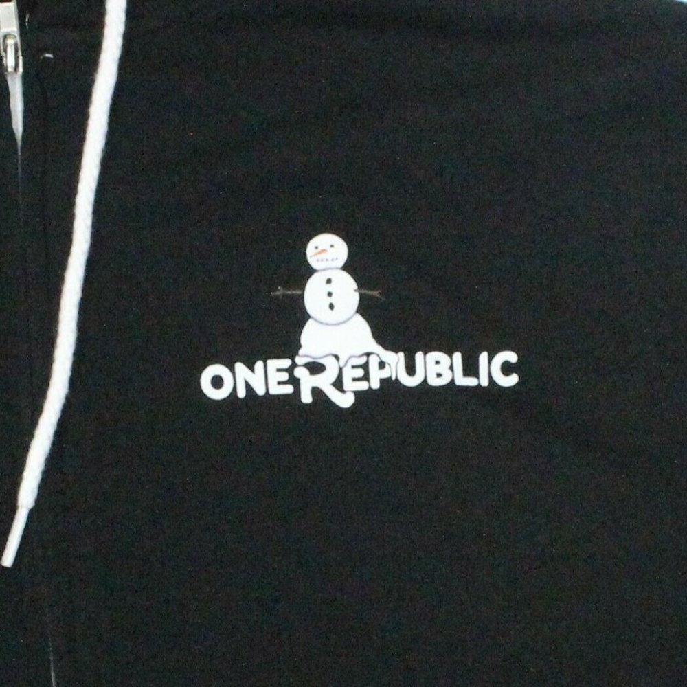 OneRepublic Snowman Logo Full-Zip Hoodie - L - Picture 2 of 5
